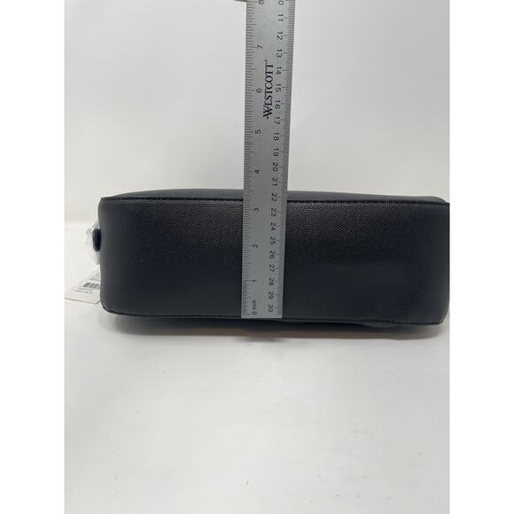 Christian Lacroix CXL Karen Caviar Shoulder Bag Black Faux Leather Retail $98 - Picture 10 of 11